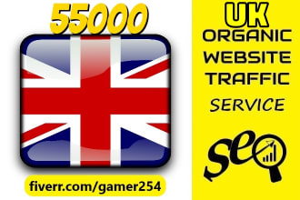 deliver organic united kingdom web traffic