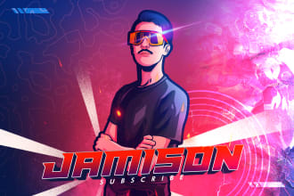 design amazing esport logo from your photo into avatar twitch, youtube etc