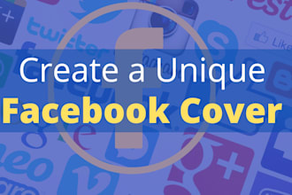design and create facebook cover image