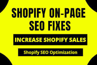 make shopify SEO fixes for google rankings