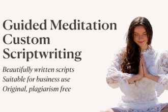 write a beautiful and unique guided meditation