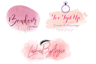 design artistic and creative watercolor logo for you