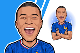 make a cartoon caricature avatar for you in 24hours