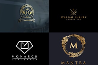 do elegant and luxury brand logo design