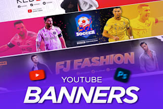 design an eye catching youtube banner that boosts your channel