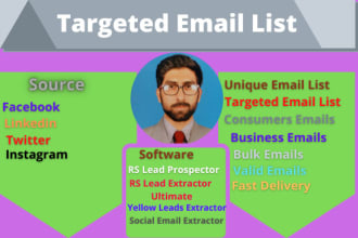 give you niche, location targeted active email list