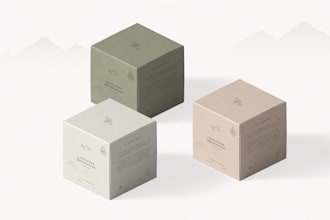 design a professional top grade product packaging or label