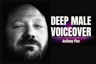 record a deep male voice over