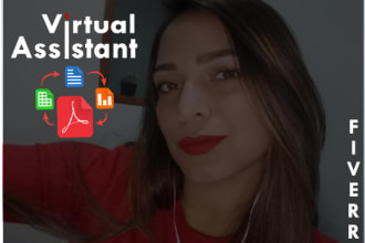do excel data entry, copy paste, assistant virtual, web research, typing job