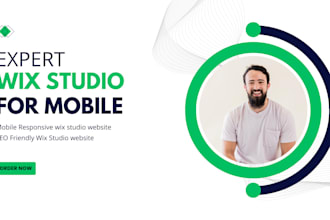 fix your wix studio website responsive and mobile friendly and redesign wix  web
