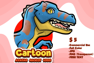 draw animal cartoon, animal mascot, and animal logo for you