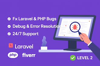 fix laravel bugs, PHP errors professionally