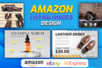 amazon products listing infographic professional design