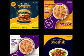 social media banner for facebook ads, instagram ads, linkedin ads, google ads