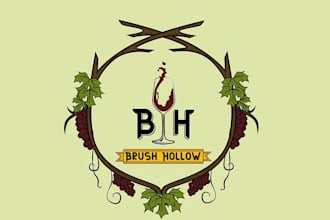 create artist winery cider house logo design