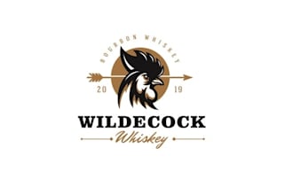 design outstanding whiskey logo with express delivery