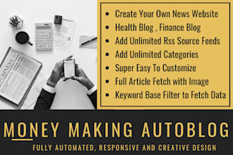 create an autoblog or autopilot wordpress website with RSS