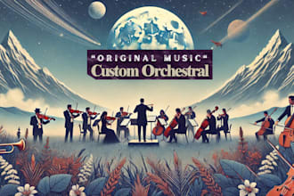 create custom orchestral background music