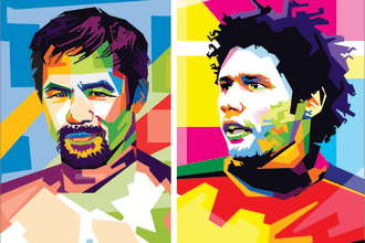 do draw colorful wpap pop art portrait