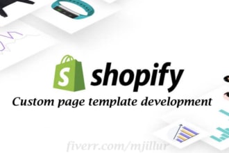 create custom page template for your shopify store