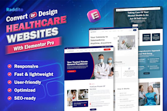 design wordpress landing page or website using elementor pro