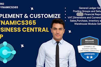 configure migrate data and setup company in business central