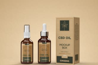 design realistic 3d mockup for your product