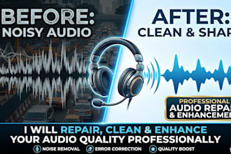 repair, clean and enhance your audio quality professionally