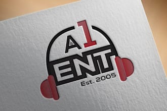 design a appealing logo with stationary designs