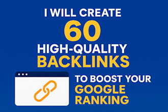 build 60 powerful backlinks for top rankings
