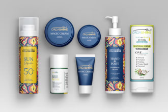 professional bottle label and creative product label and packaging design