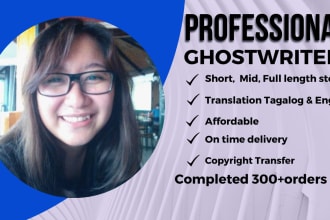 write your content or story 5000 words any genre