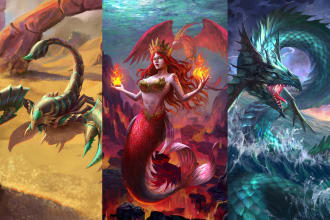 make character illustration creature and lanscape painting