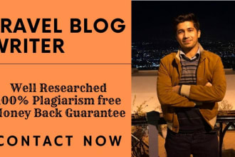 be your reliable longterm article writer for travel blog