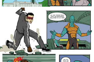 create comic pages with western style