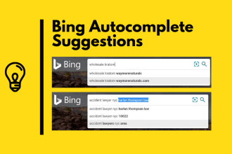 create bing autocomplete suggestions