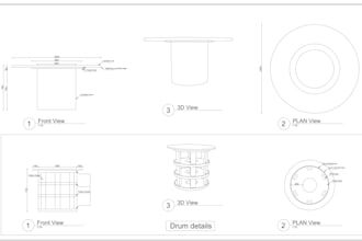 draw technical drawing for your furniture