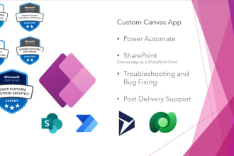 build you a custom app with powerapps