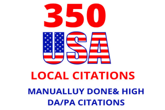 350 USA local citations usa local listing for google my business ranking