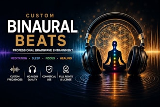 create professional binaural beats for meditation,sleep