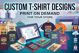 create custom print on demand t shirt designs for your store