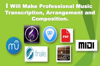 transcribe, compose and arrange your music