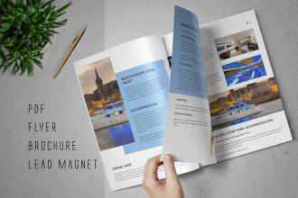 design brochure, white paper, and lead magnets in pdf