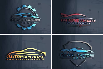 create 3d logo for your car wash and auto detailing business