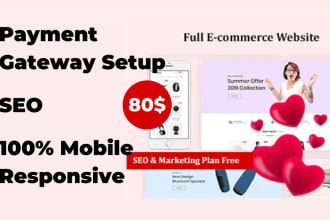 build functional ecommerce online store or webshop  using wordpress