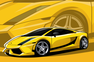 draw a vector illustration of your awesome car