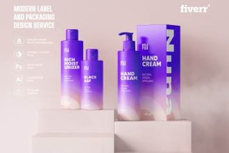 design luxury cosmetic packaging and skincare label design