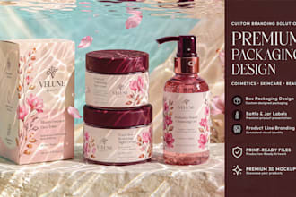 design luxury cosmetic packaging and skincare label design