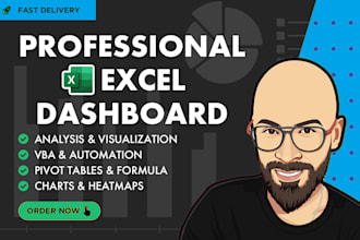 build a gantt chart on excel, vba, macro and dashboard