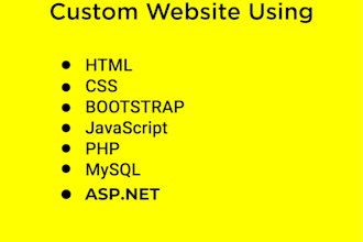 develop web app in 24 hours using HTML, CSS, javascript, PHP, mysql, bootstrap